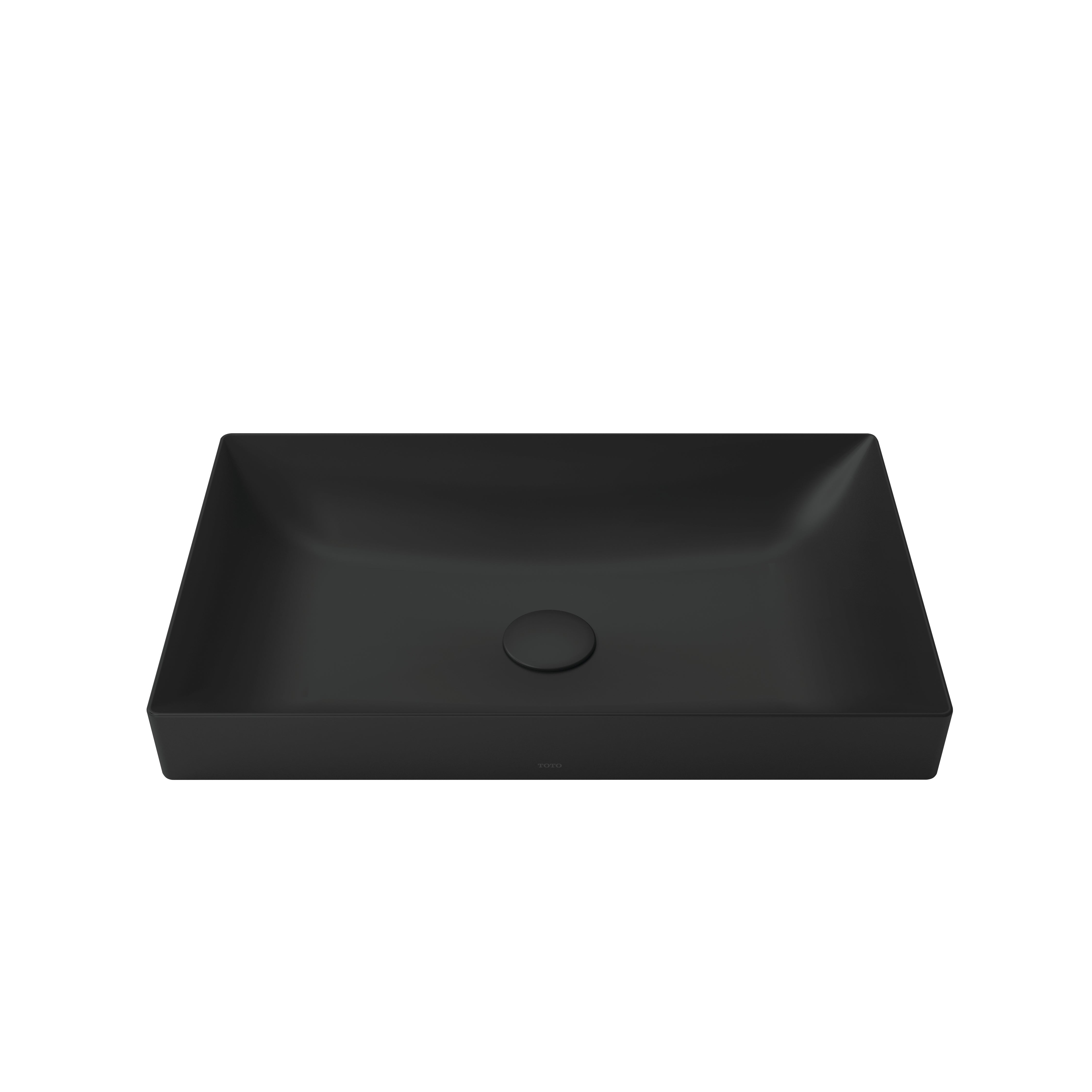 TOTO Kiwami Renesse Rectangular 23" Vessel Bathroom Sink in Matte Black