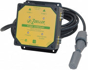Zoeller SmartPak Plus residential alternator with yellow control panel, black housing, and attached power cord and plug.