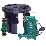 Zoeller M53 Mighty-Mate Submersible Automatic Sump Pump System with Basin and Check Valve - 105-0001