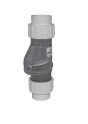 Zoeller 30-0041 "Quiet Check" Valve: PVC Solvent Weld with Union Check Valve, 1-1/2"