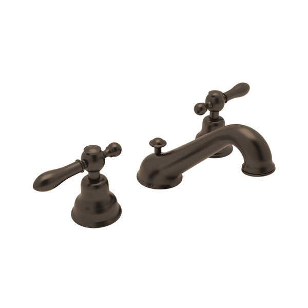 ROHL Arcana Widespread Bathroom Faucet with C-Spout - Tuscan Brass