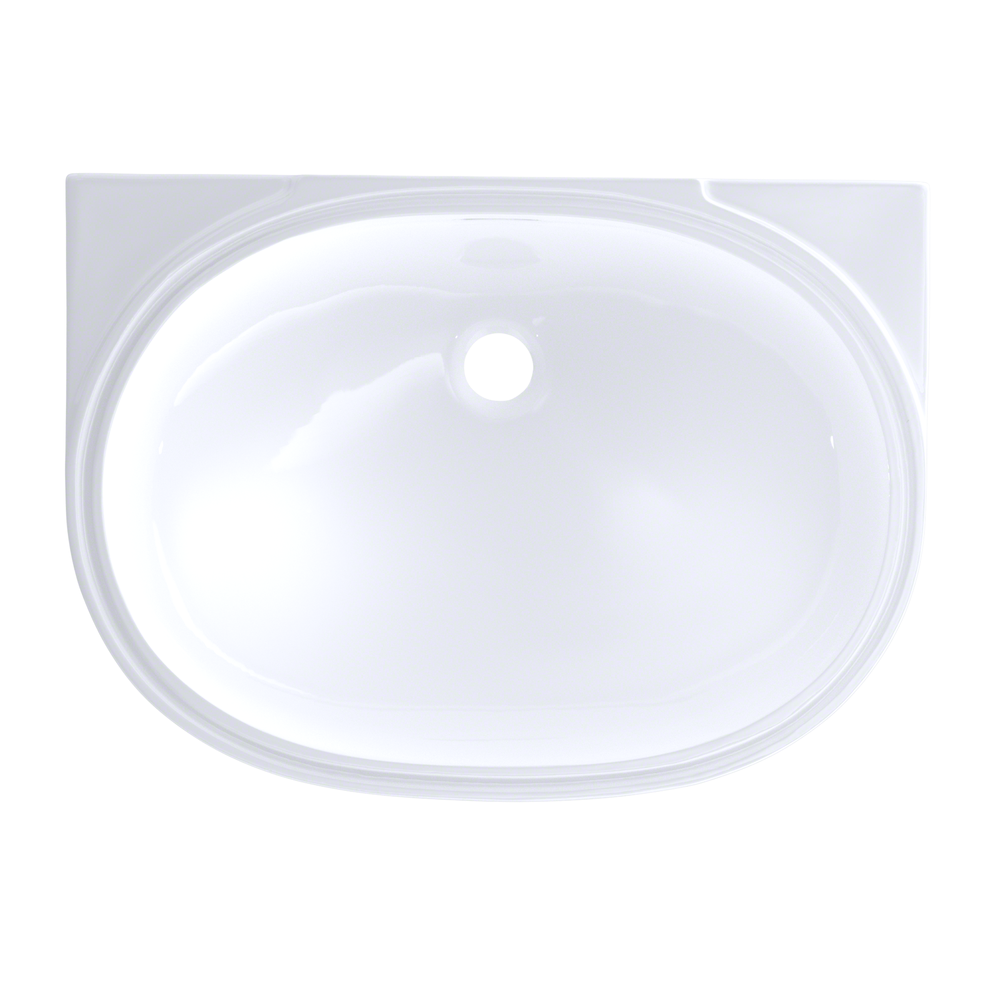 Toto LT546G#01 Oval 19-11/16" x 13-3/4" Undermount Bathroom Sink with CeFiONtect: Cotton White