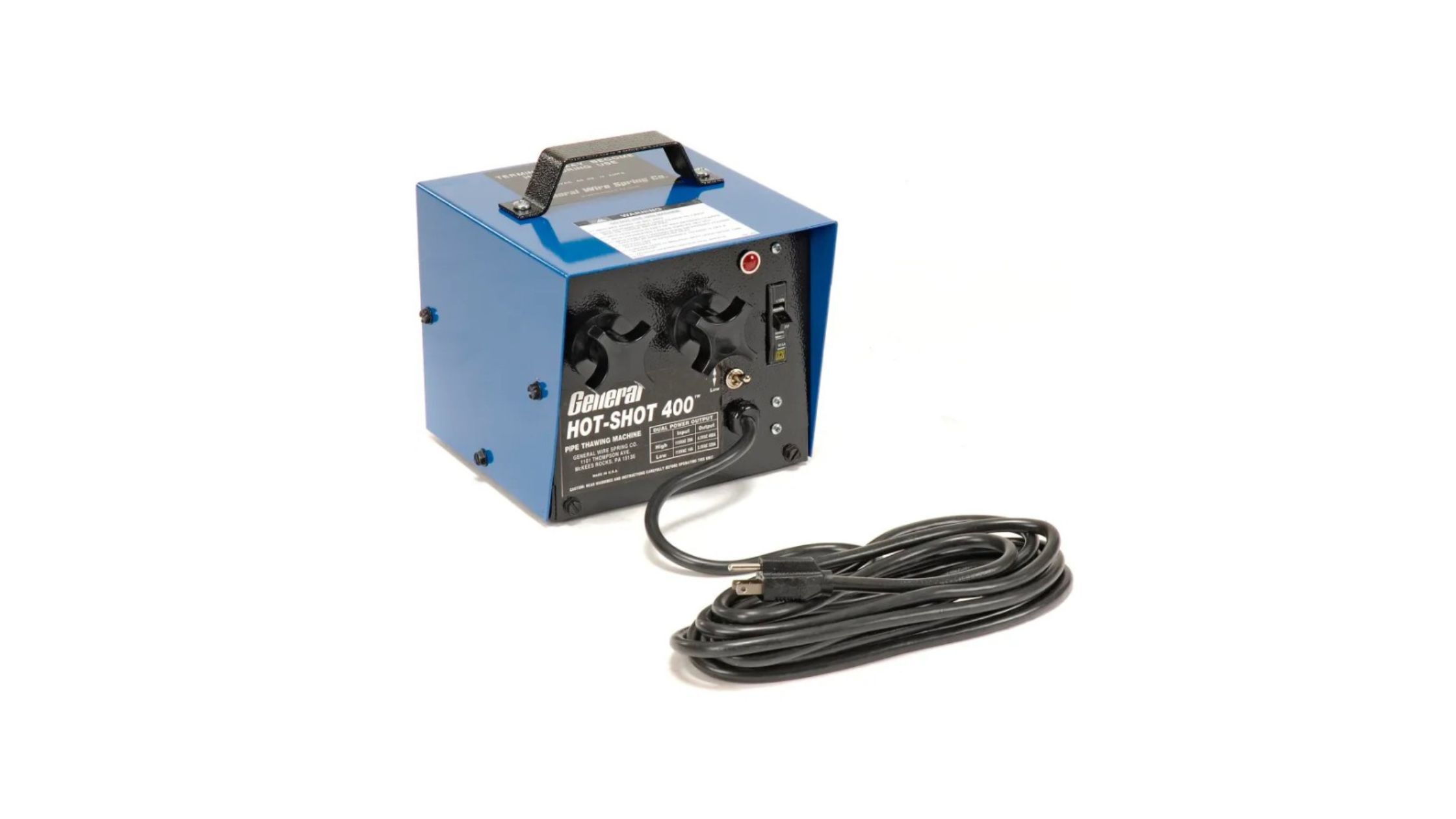 The General Wire Hot Shot 400 Amp Pipe Thawer on Plumbing Deals