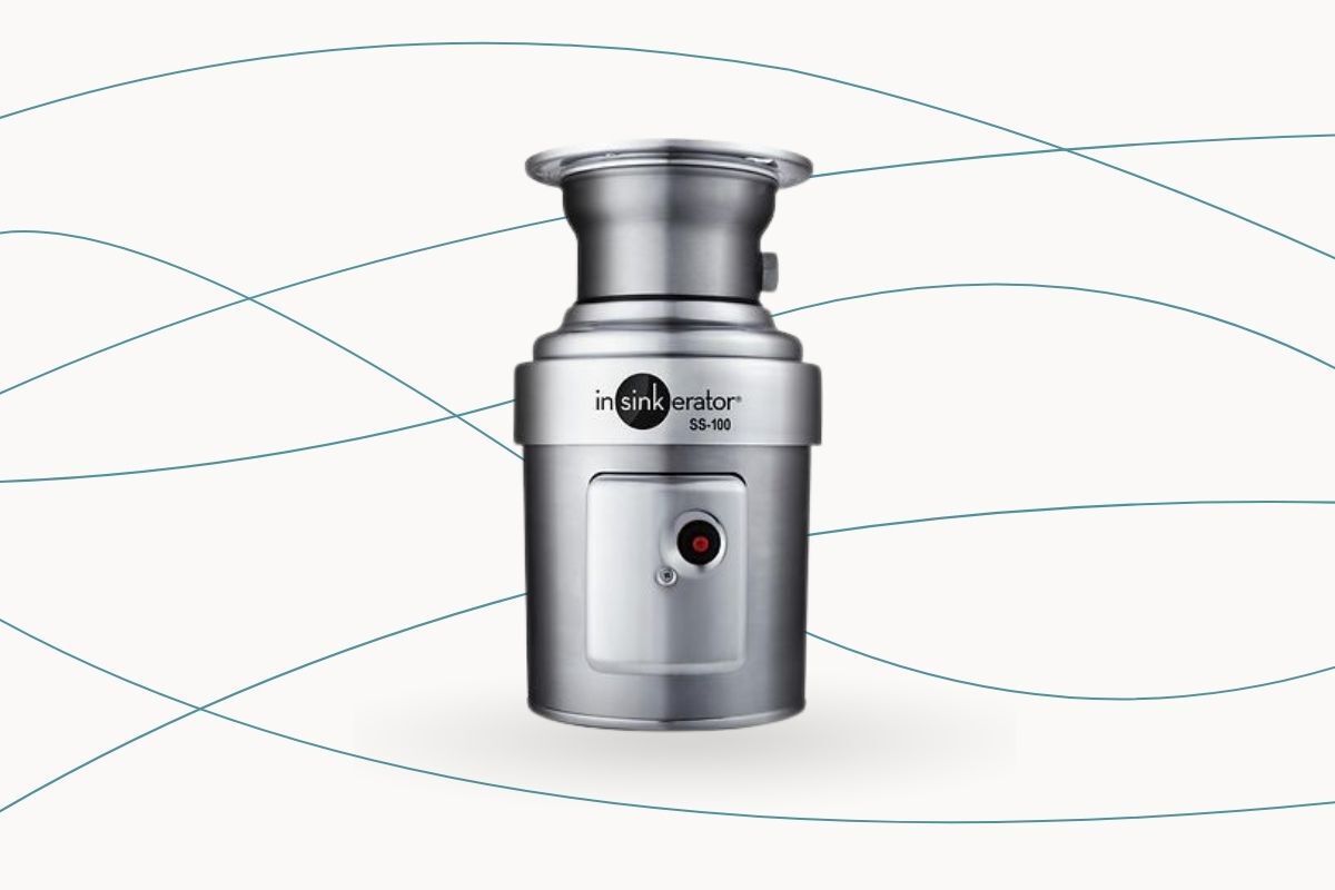 InSinkErator Foodservice Series SS-100 Small Capacity Foodservice Disposer The InSinkErator Foodservice Series SS-100 Small Capacity Foodservice Disposer on a plain background