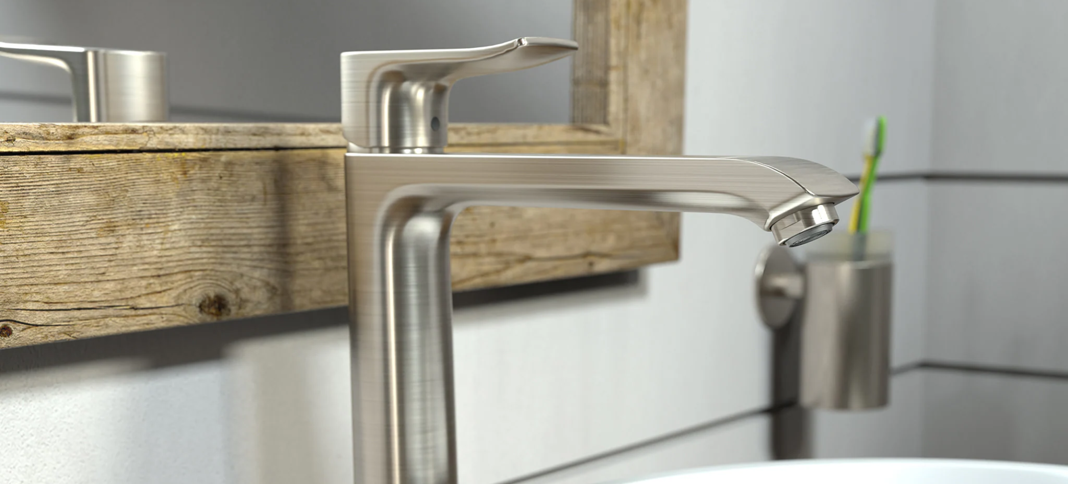 Modern Single-Handle Bathroom Faucet