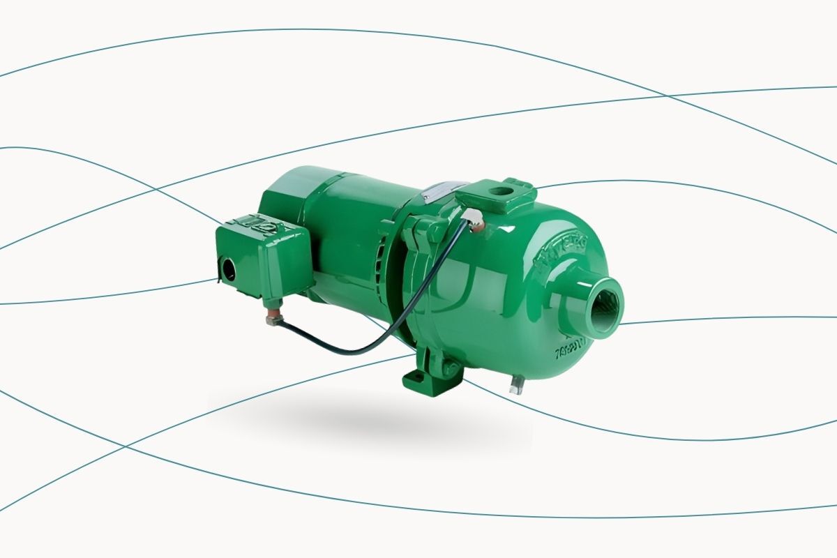 The Myers HJ75-S 3/4hp Shallow Well Jet Pump on a plain background