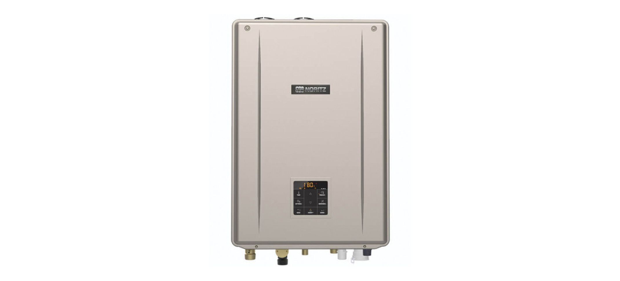 The Noritz NRCB199DV-NG Condensing Gas Combination Boiler on a white background
