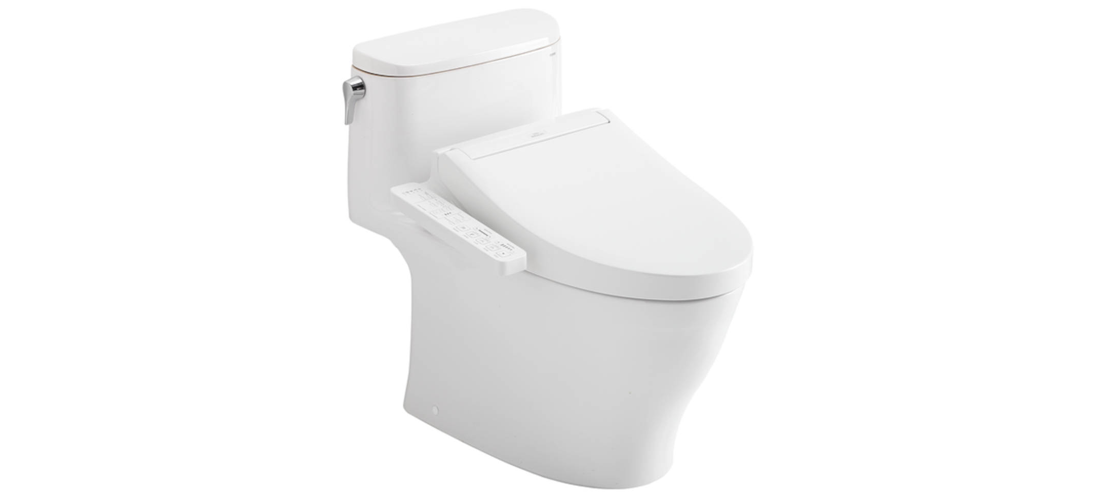 TOTO CST642CUFGAT40#01 Nexus 1G One-Piece Elongated 1.0 GPF Universal Height Toilet Less Seat with CEFIONTECT in Cotton White