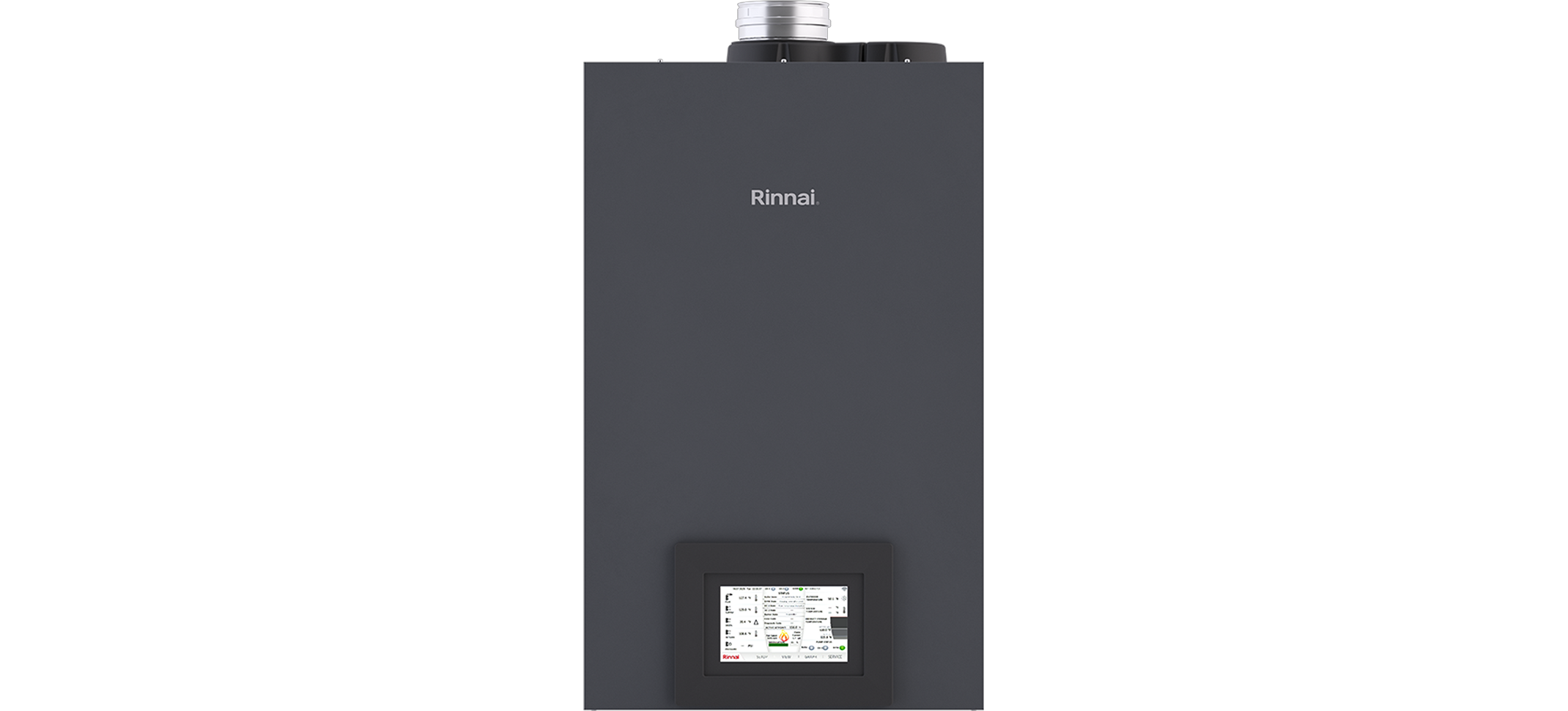 Rinnai RCB Series 301,000 BTU Indoor Natural Gas Wall Mounted Commercial Condensing Solo Boiler - RCB301AN