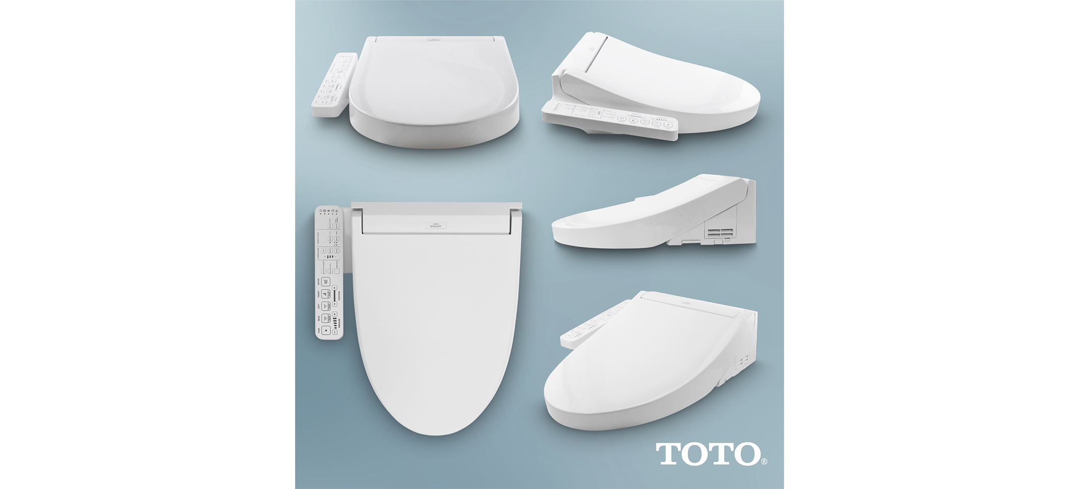 Toto C2 Elongated Auto Flush Washlet+ Ready Electronic Bidet Toilet Seat with PREMIST and EWATER+ Wand Cleaning in Cotton White