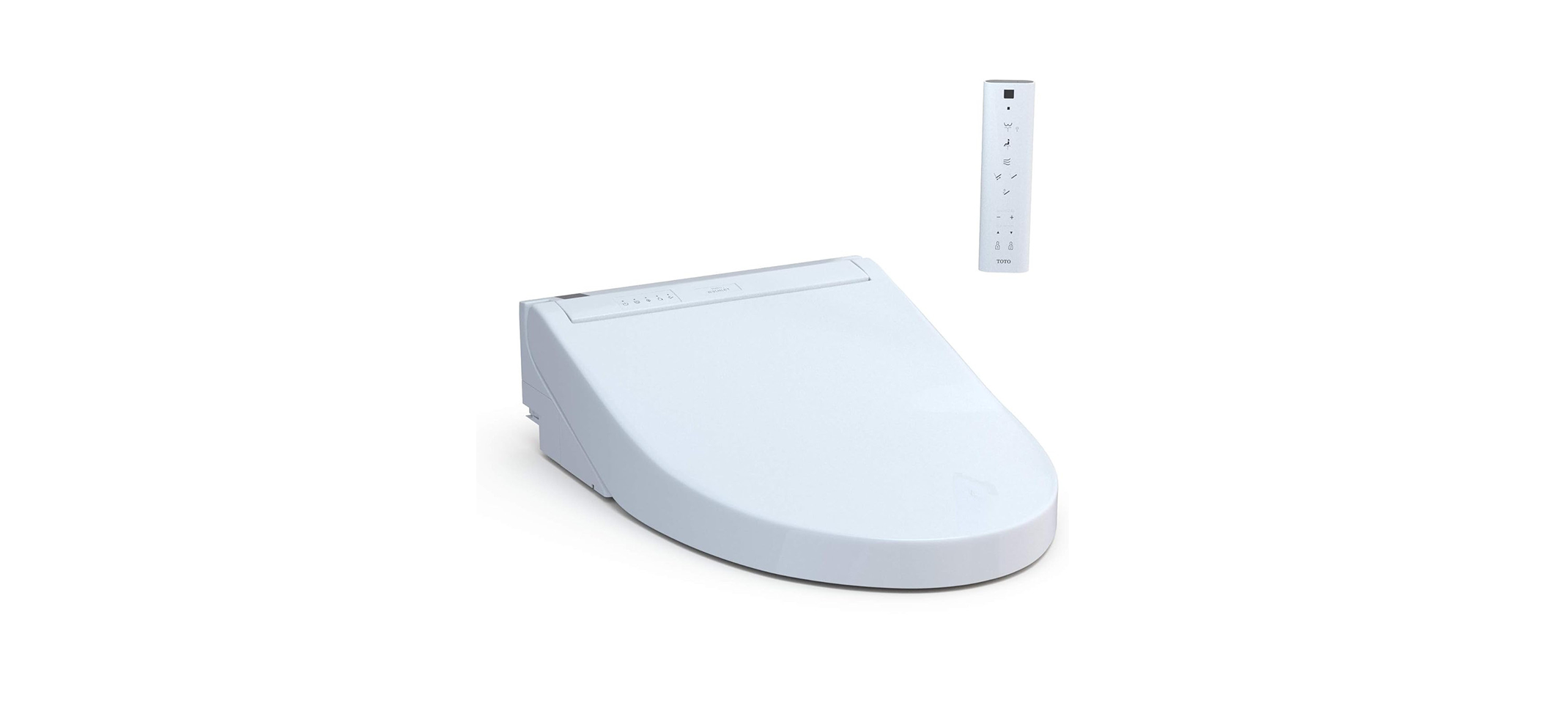 Toto C5 Elongated Electronic Washlet Bidet Toilet Seat with PREMIST, EWATER+, Wand Cleaning, and SoftClose Seat in Cotton White