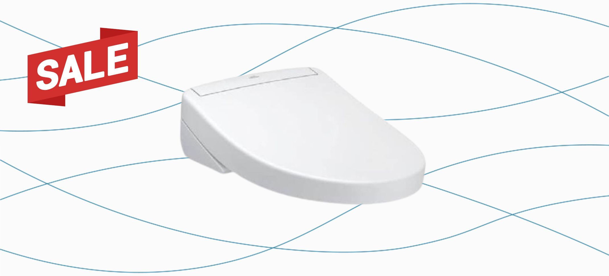 The S5 Washlet from TOTO in cotton white with its lid closed sitting on a plain background