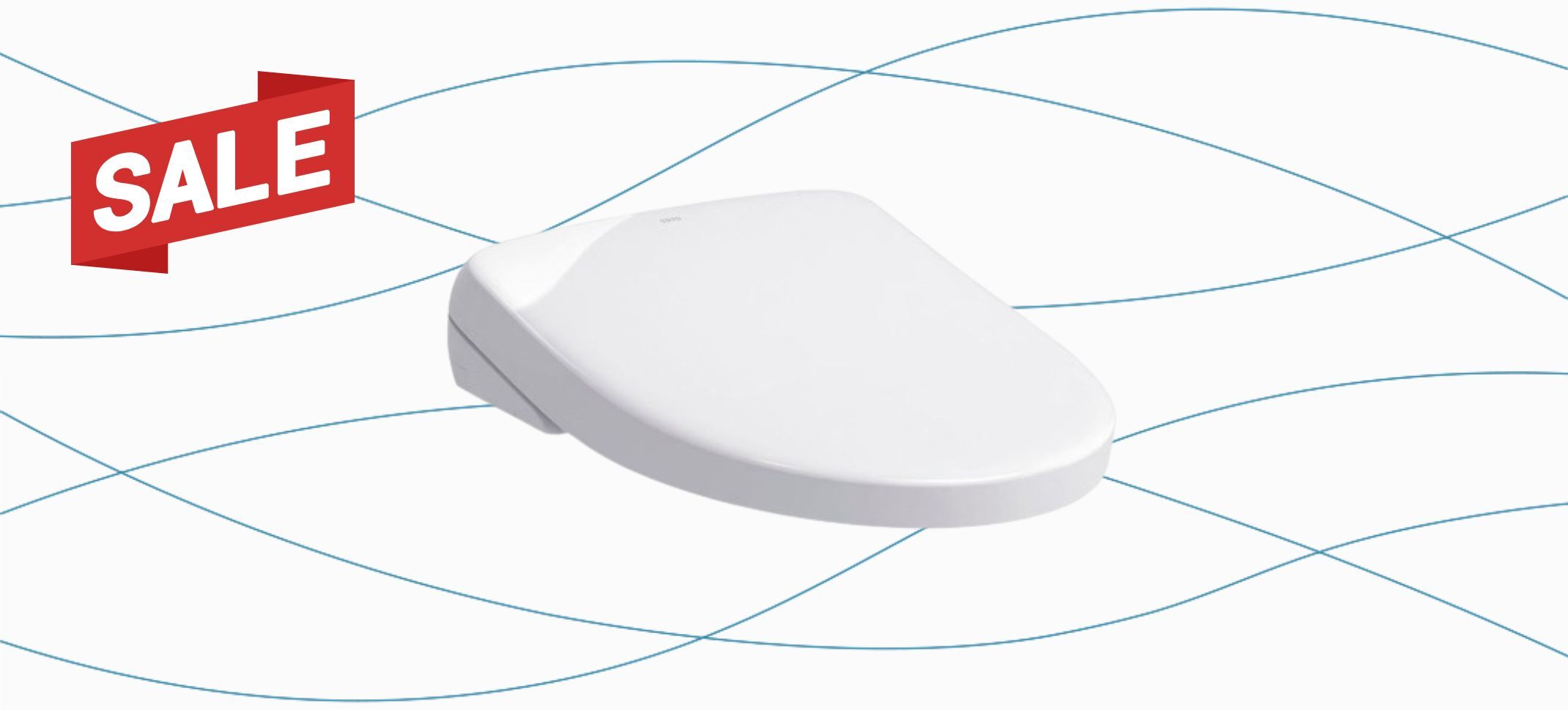 The TOTO S7 Washlet in cotton white laying open on a 