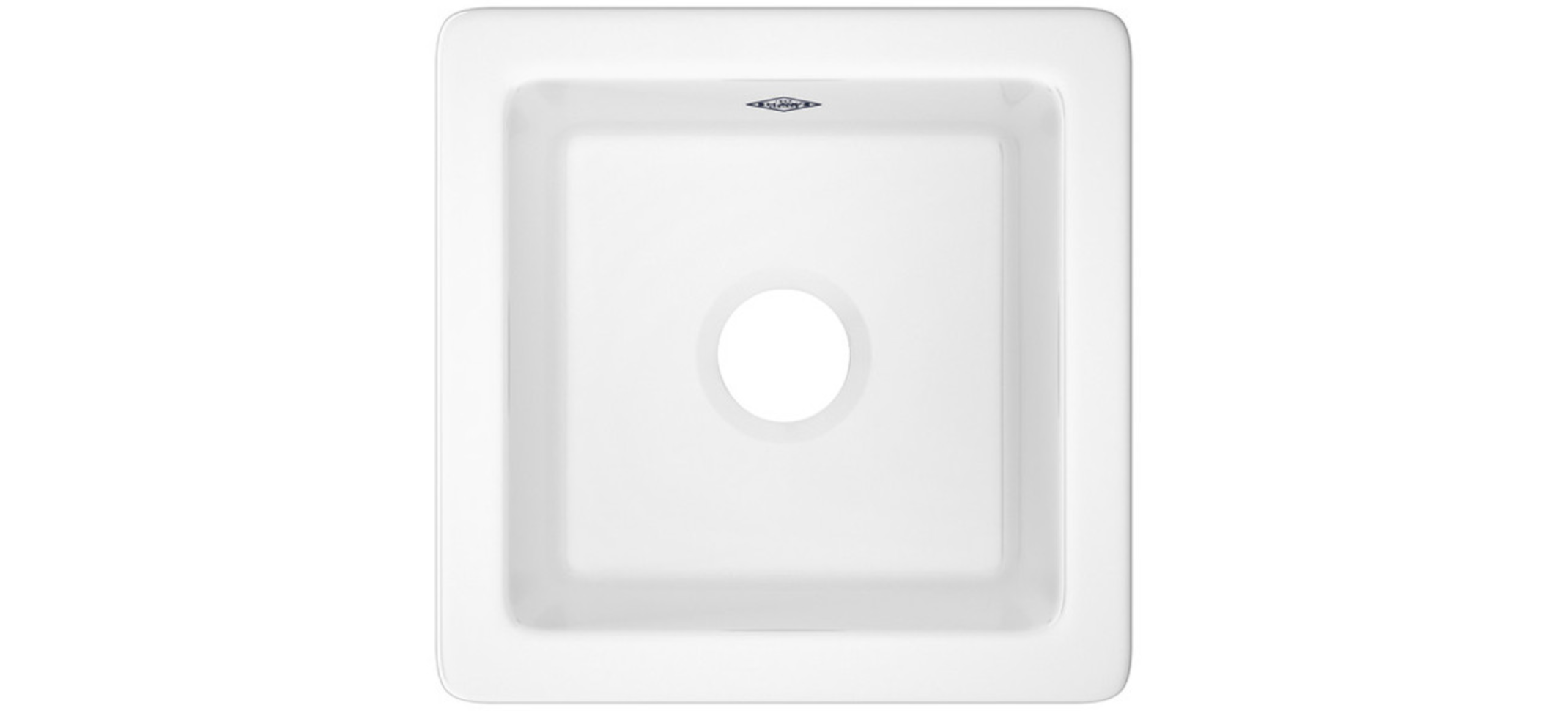 Rohl RC1515WH Shaws Original Belthorn Single Bowl Fireclay Bar/Food Prep Sink, White