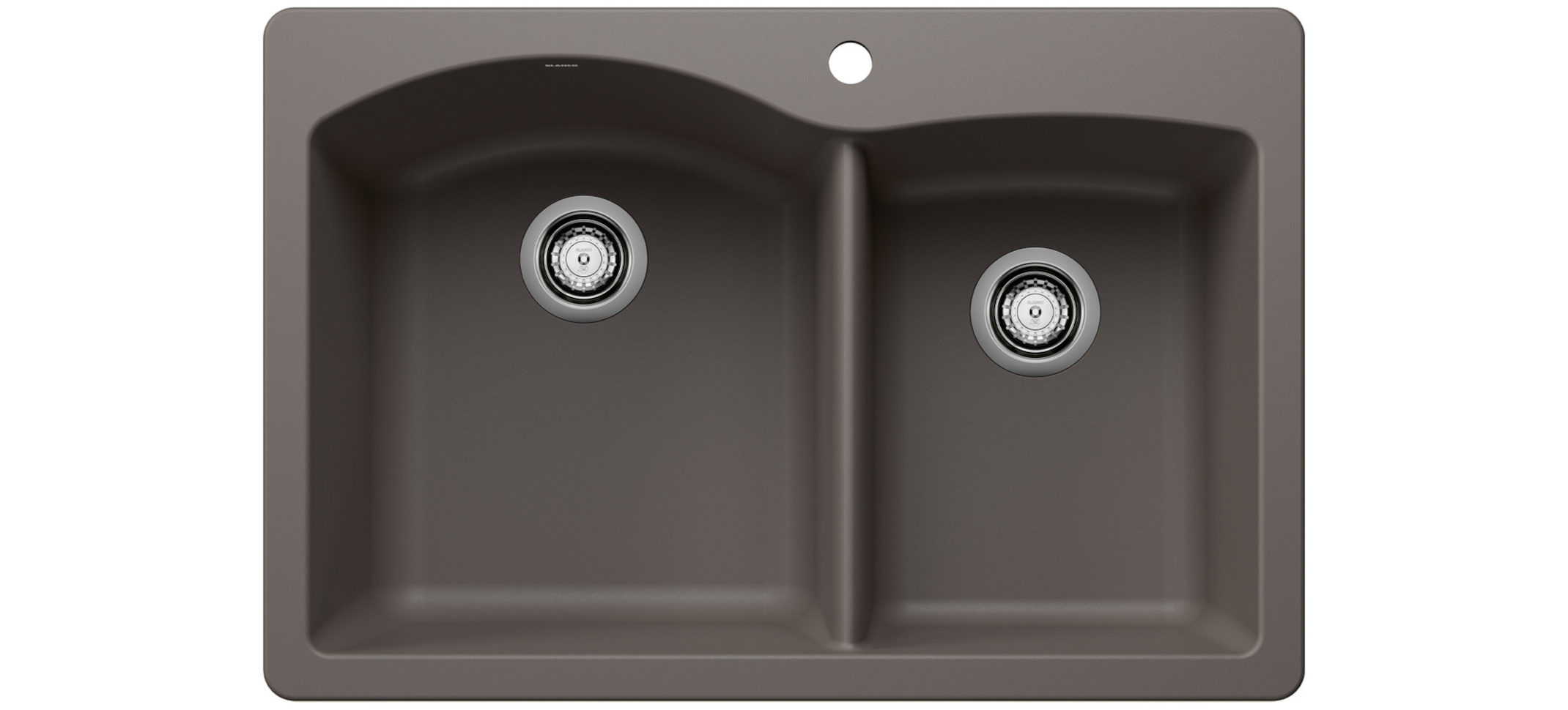 Blanco 443100: Diamond 1-3/4 Bowl Dual Deck Sink - Volcano Grey